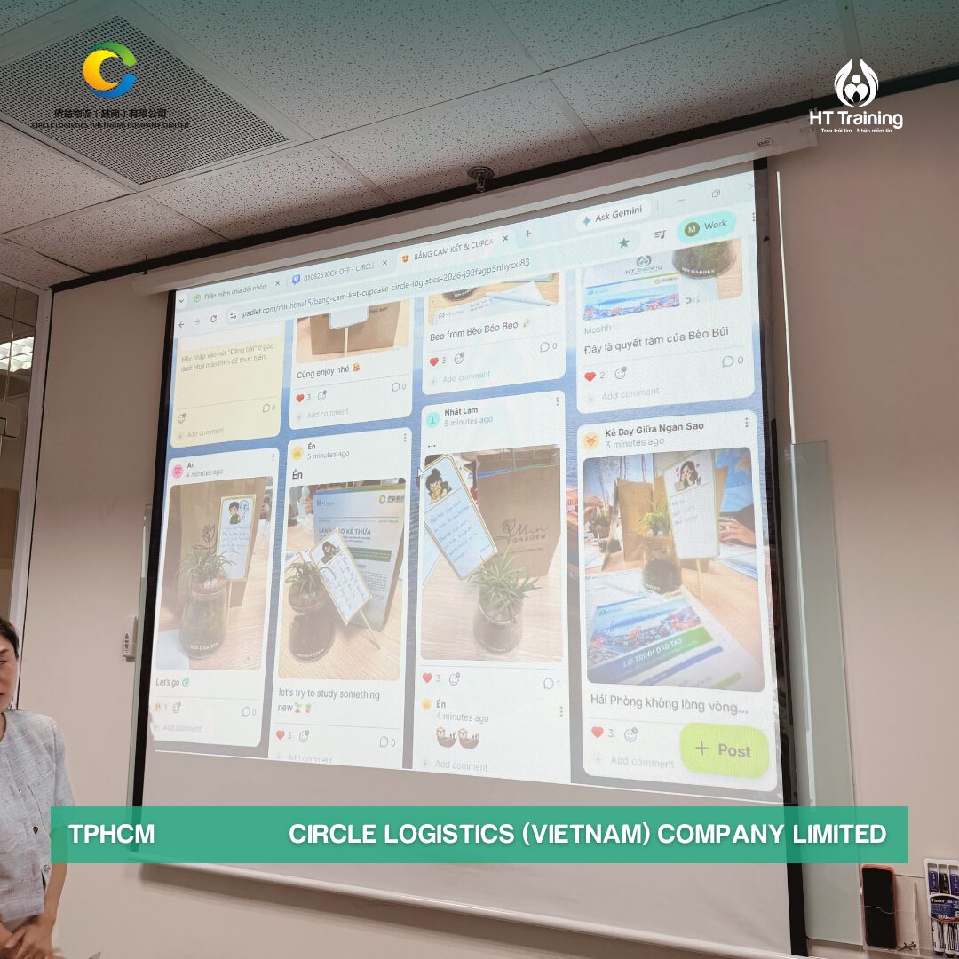Bảng cam kết trực tuyến của đội ngũ kế thừa Circle Logistics Vietnam