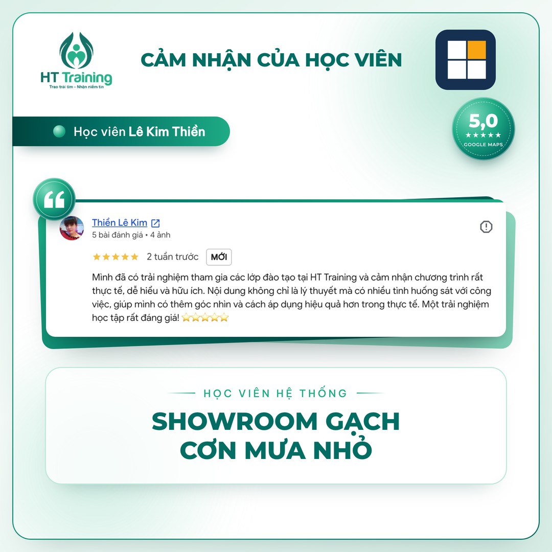 Testimonial Google Maps 5 sao – Học viên Lê Kim Thiền