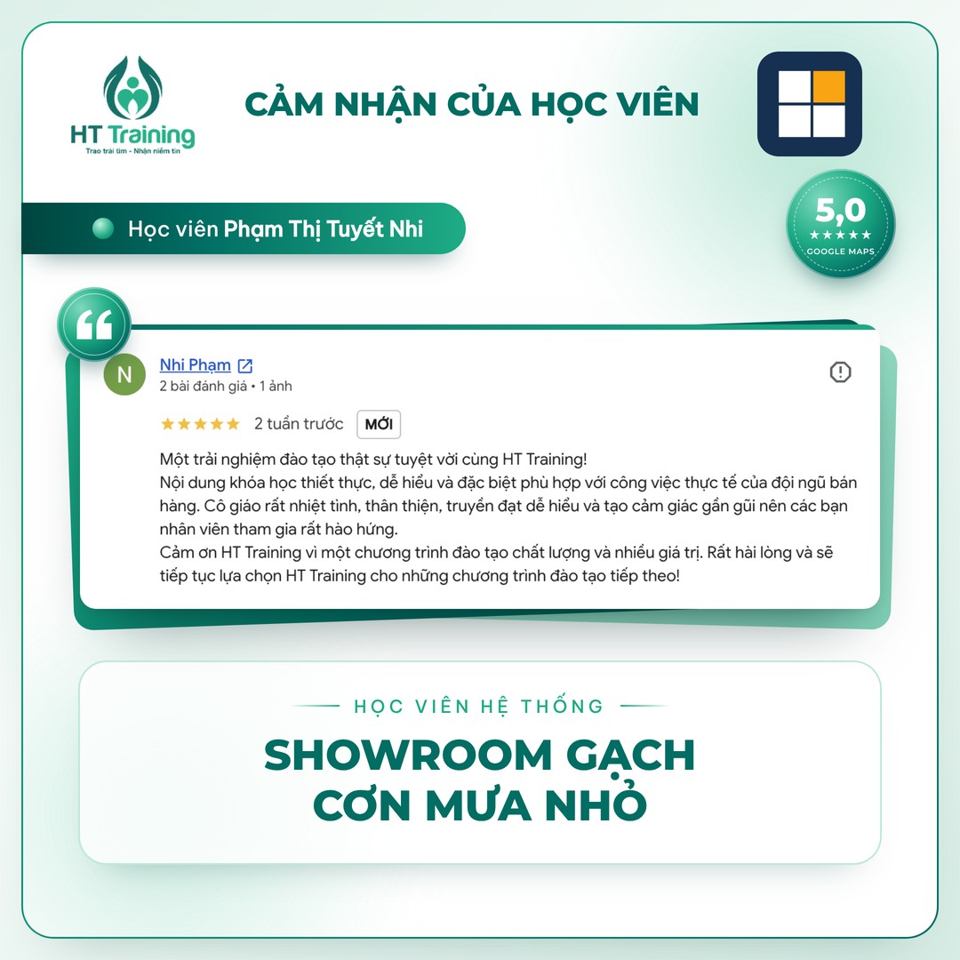 Testimonial Google Maps 5 sao – Học viên Phạm Thị Tuyết Nhi