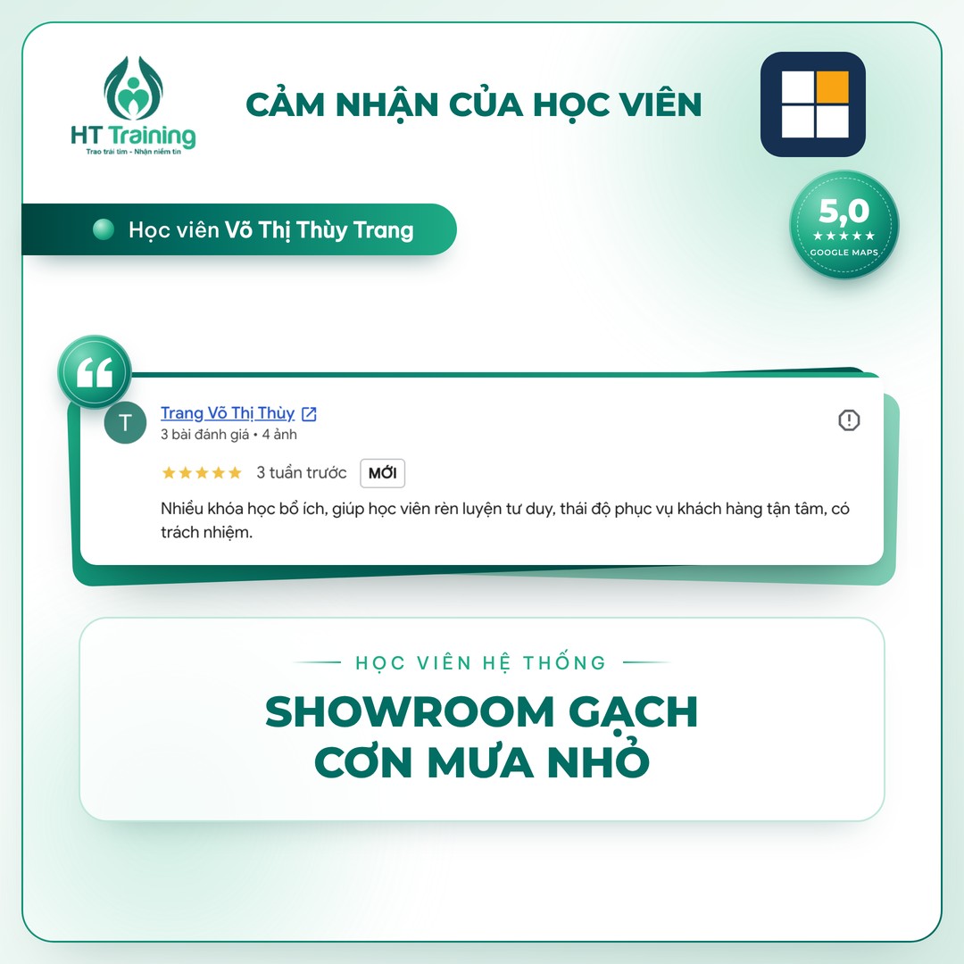 Testimonial Google Maps 5 sao – Học viên Võ Thị Thùy Trang